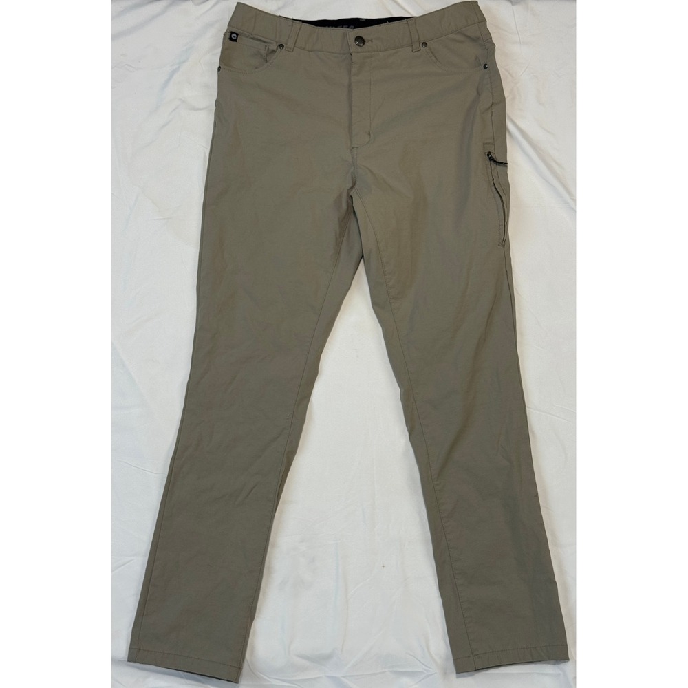 Hi-Tec Mens Hiking Pants Tan Khaki Outdoor Stretch Trousers 32x30 HT8P1132S5
